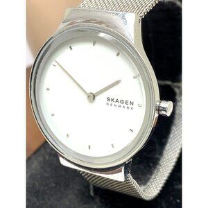 Skagen Women's Watch SKW2823 Quartz White Dial Silver Stainless Steel 34…